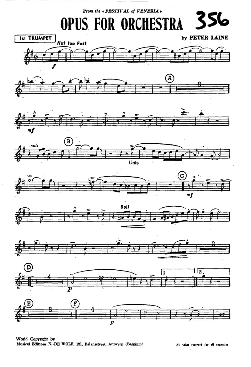 Opus For Orchestra score preview