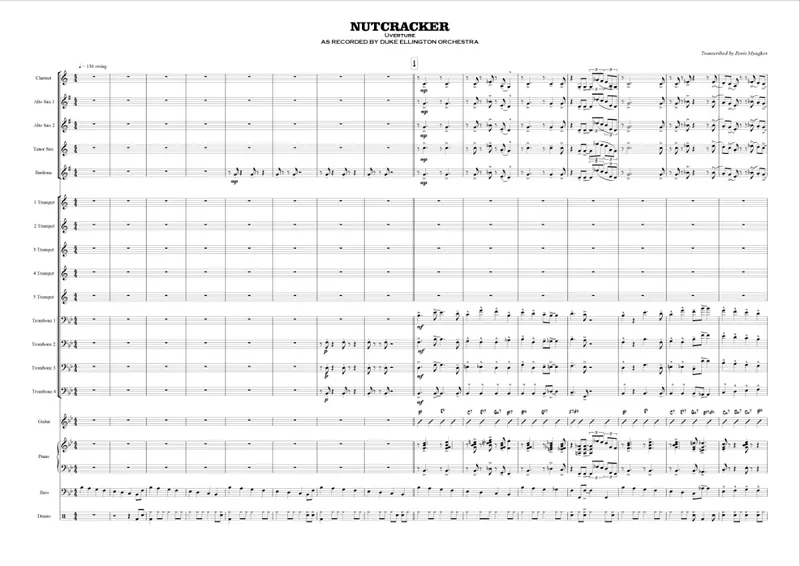 Nutcracker Overture score preview