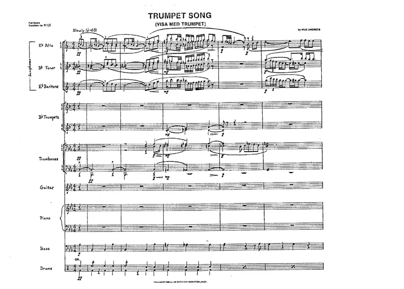 Trumpet Song score preview