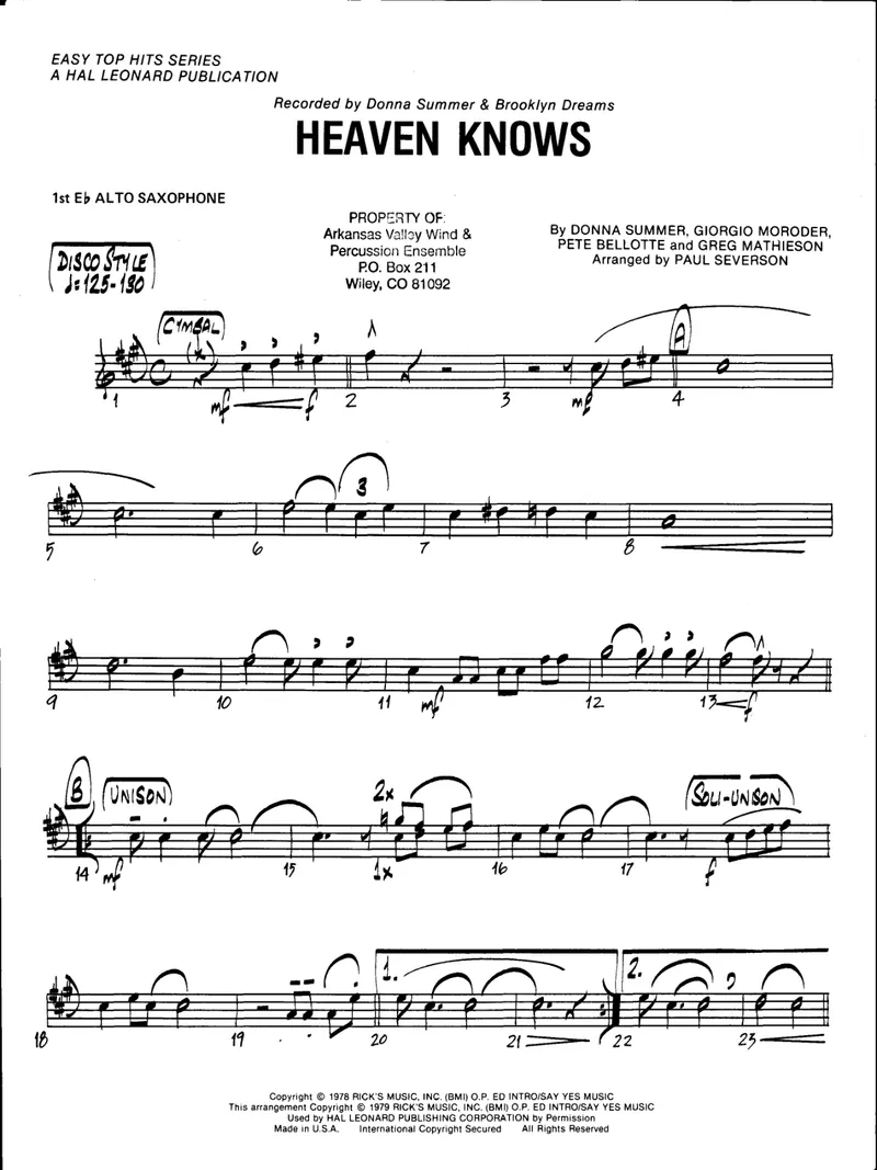 Heaven Knows score preview