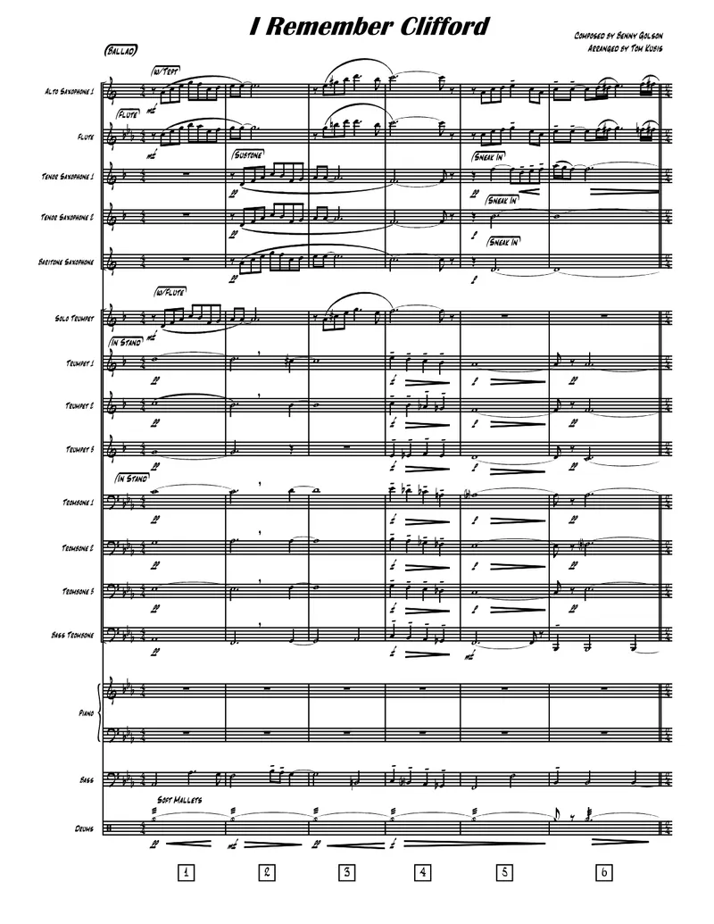I Remember Clifford score preview