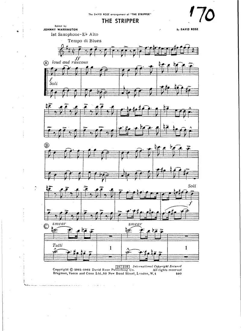 The Stripper score preview