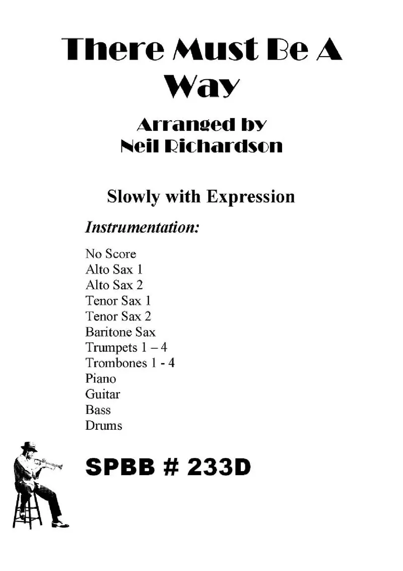 There Must Be A Way score preview