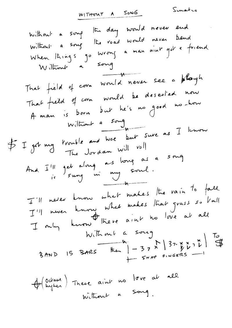 Without A Song preview page 1