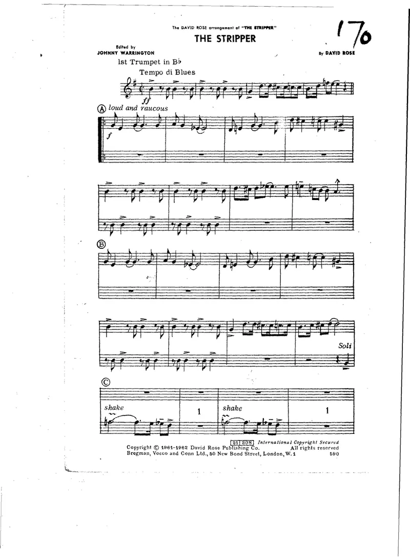 The Stripper score preview