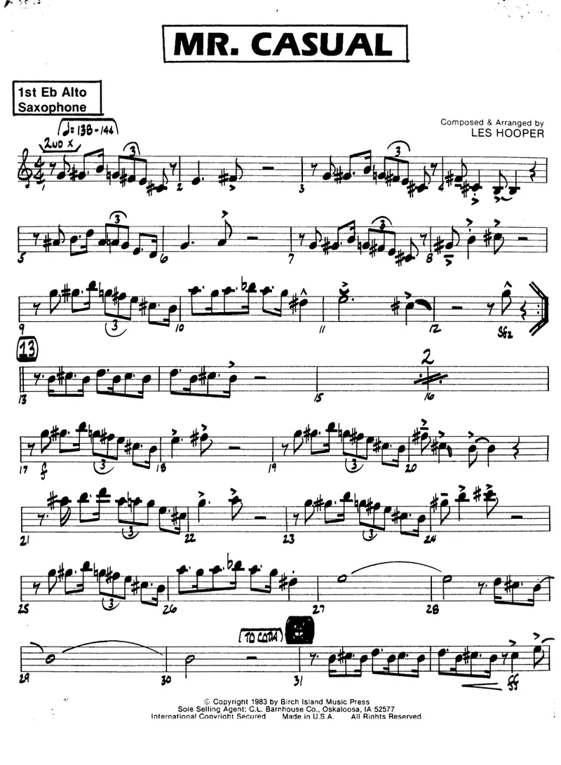 Mr.Casual score preview