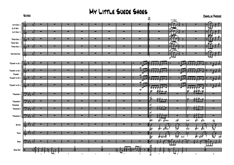 My Little Suede Shoes score preview