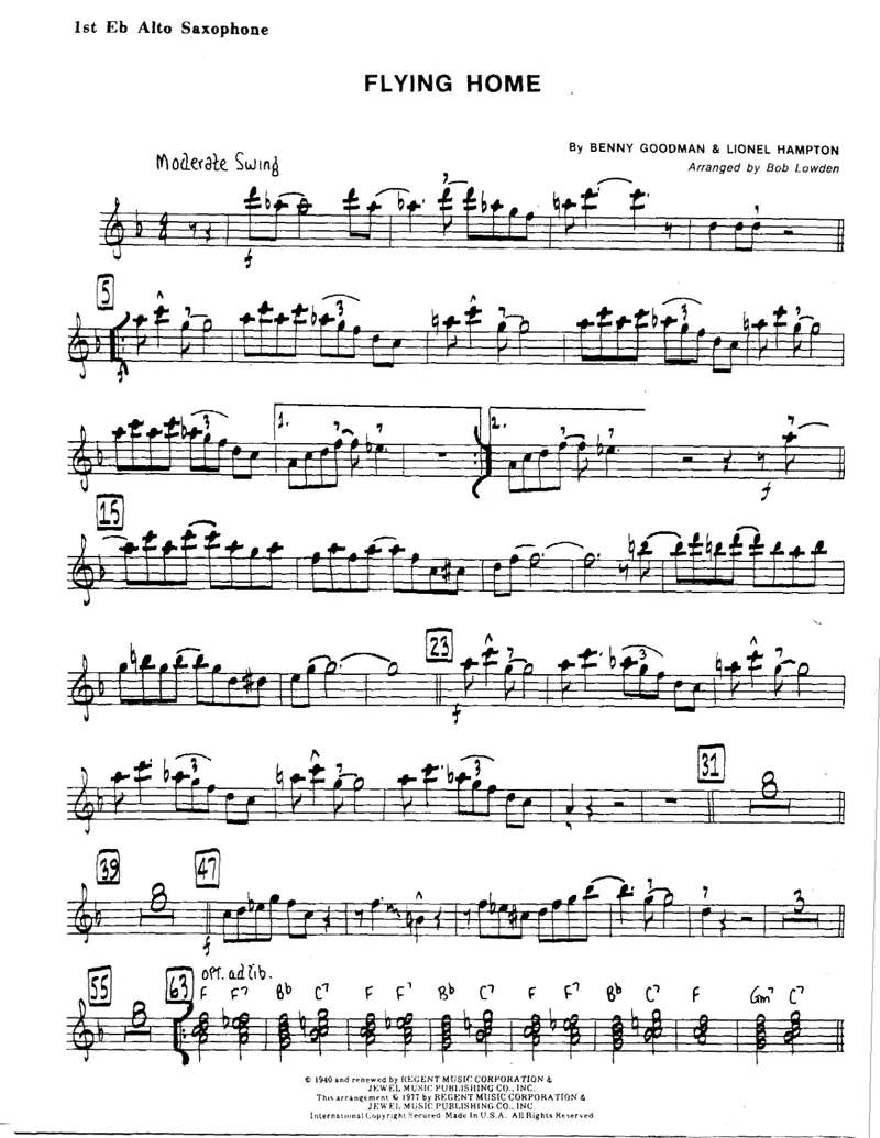 Flying Home score preview