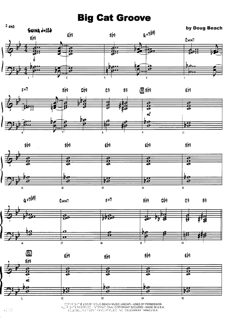 Big Cat Groove score preview