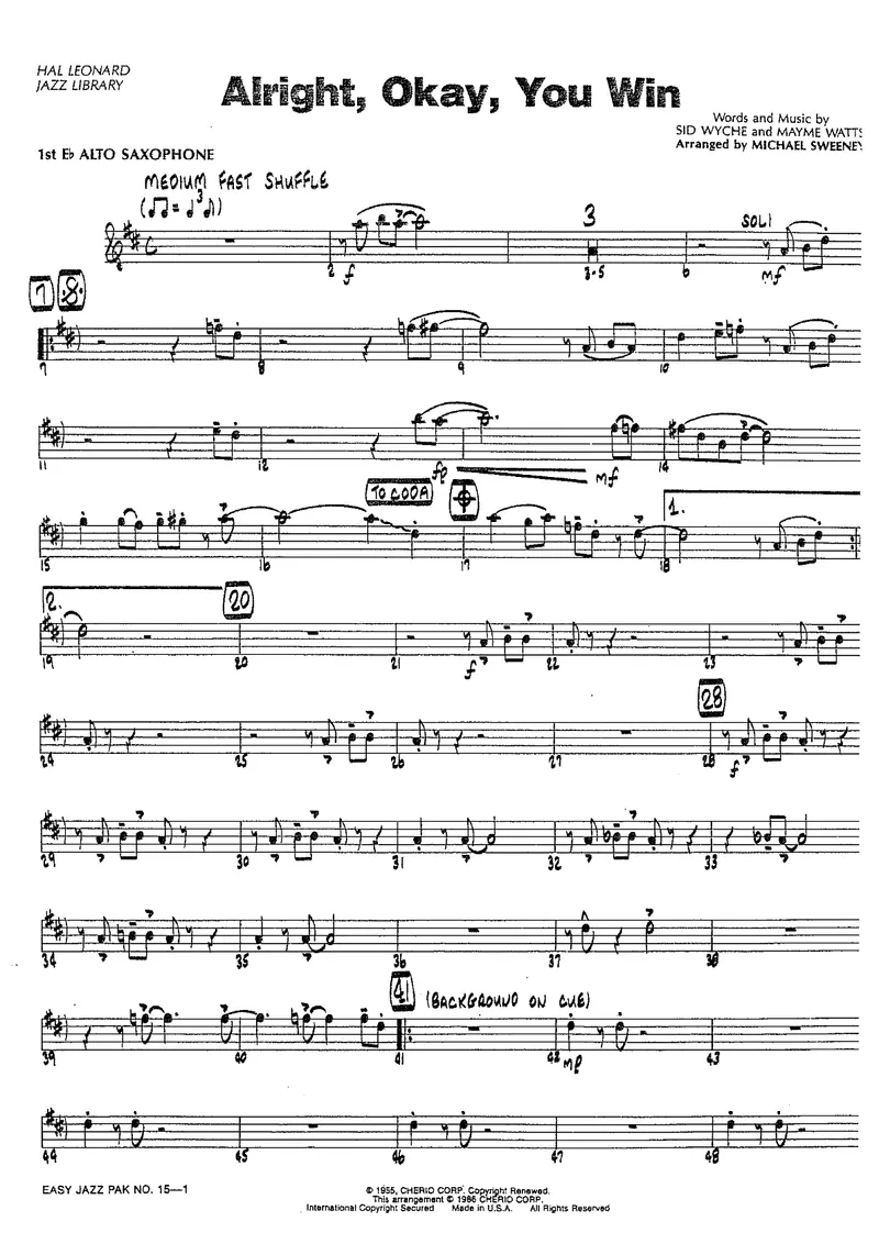 Alright OK You Win score preview
