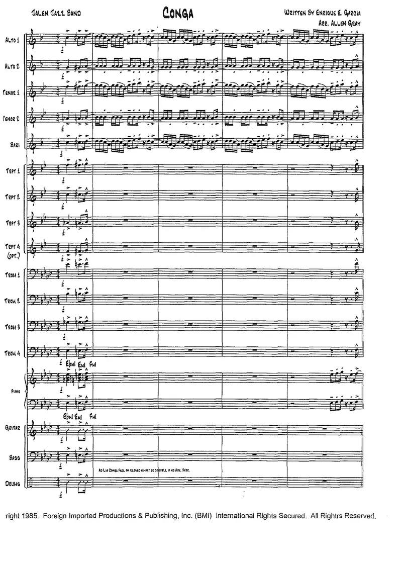 Conga score preview