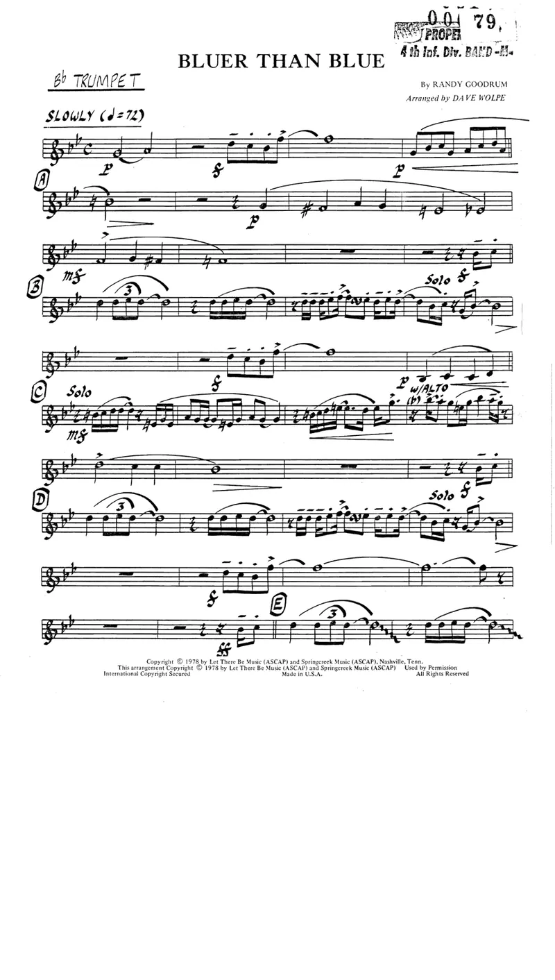 Bluer Than Blue score preview