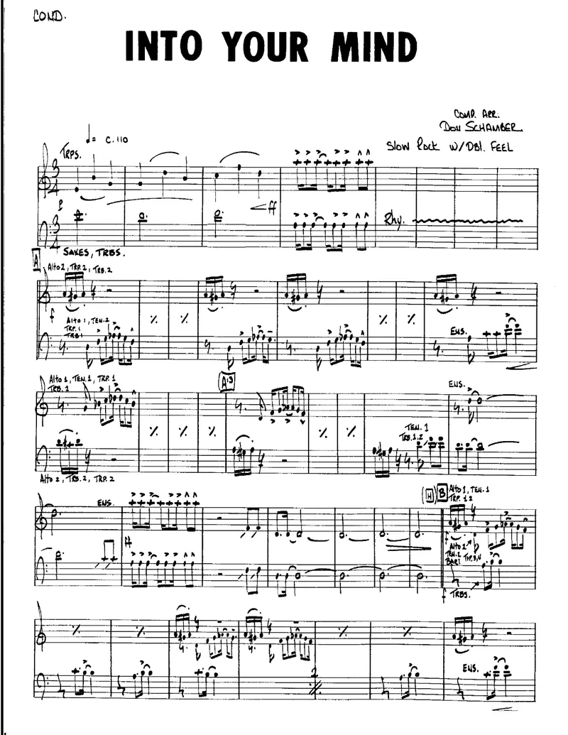 Into Your Mind score preview