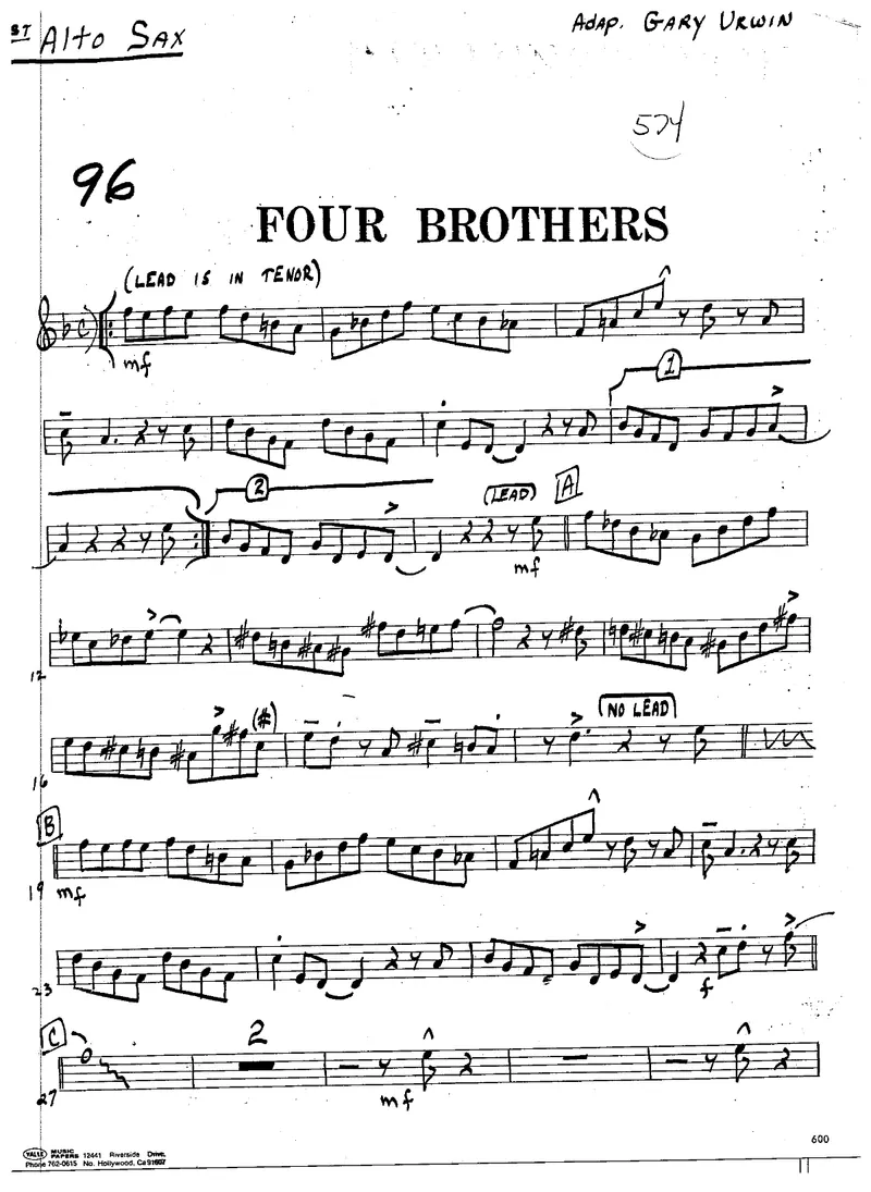Four Brothers score preview