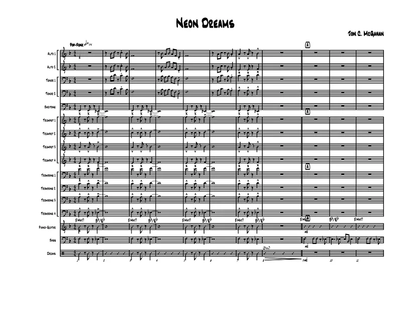 Neon Dreams score preview