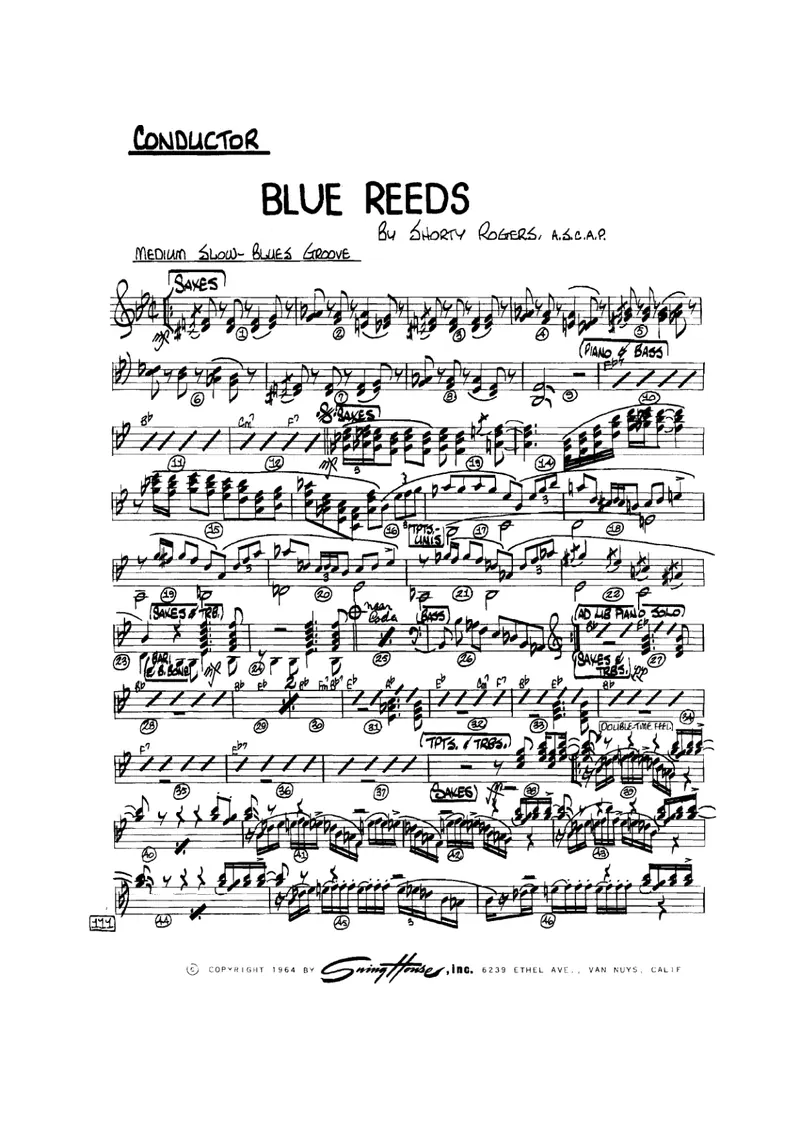 Blue Reeds score preview