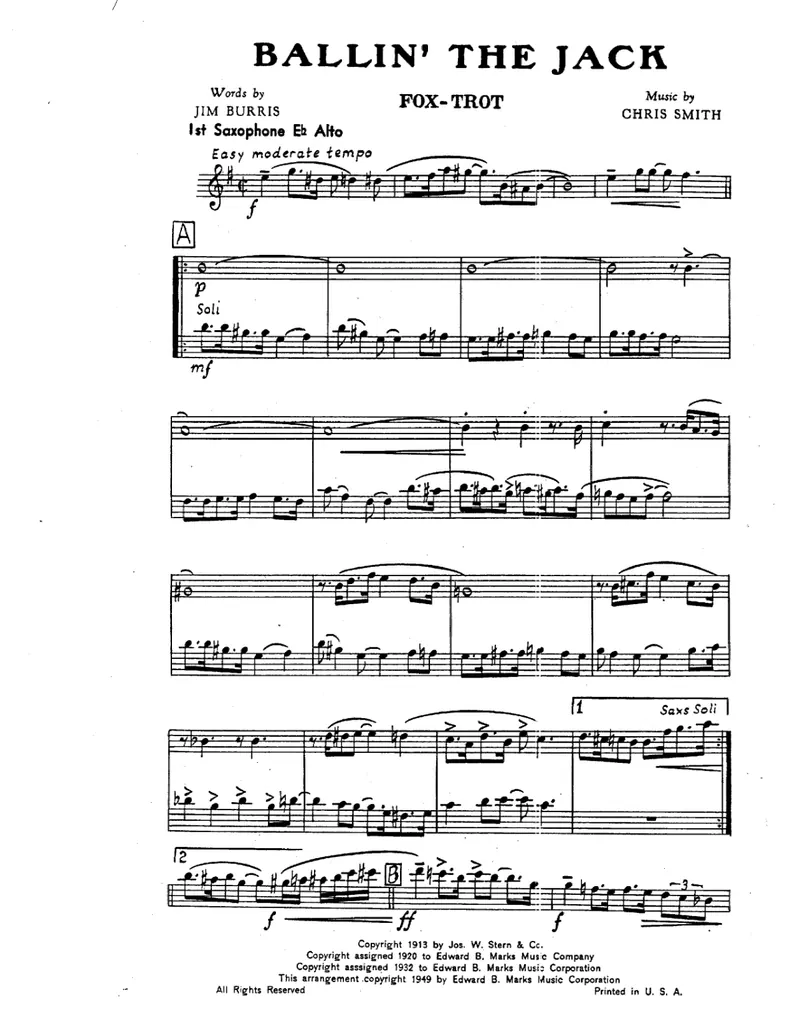 Ballin The Jack (C.Smith score preview