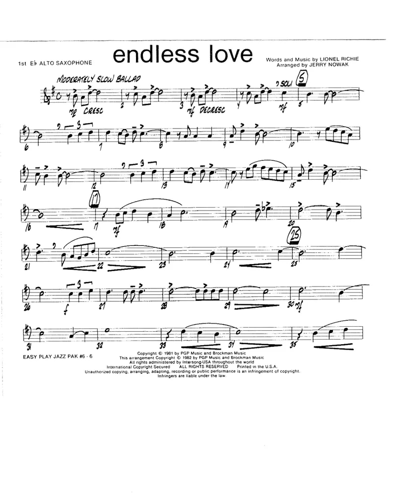 Endless Love score preview