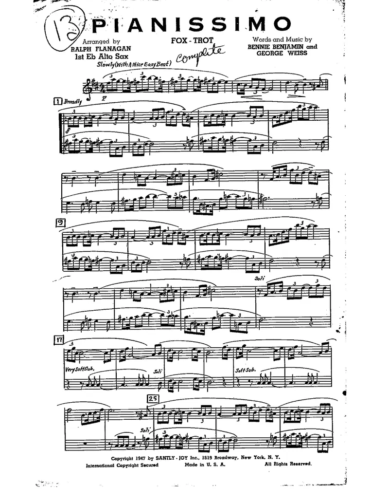 Pianissimo score preview