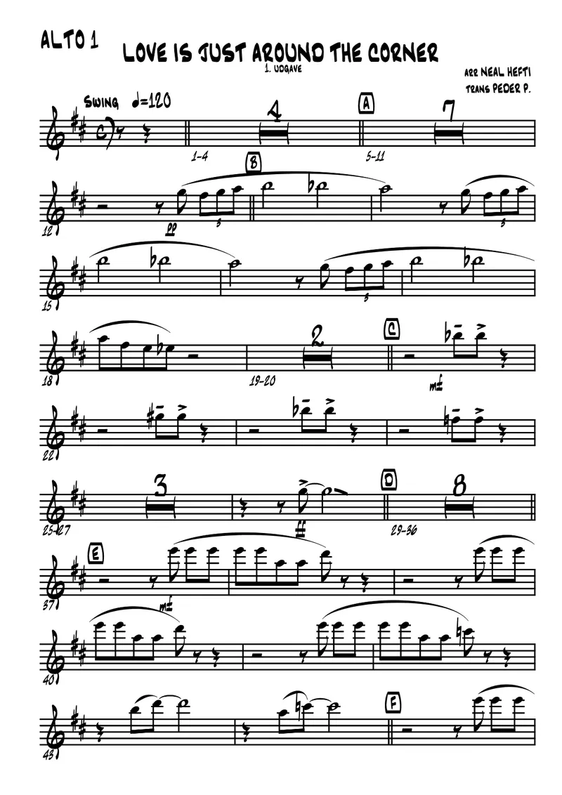 Love Is Just Around The Corner score preview