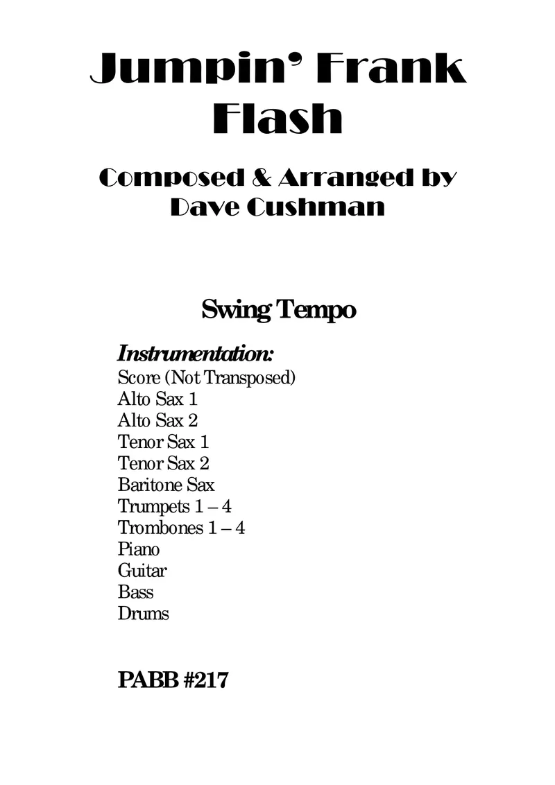 Jumpin' Frank Flash preview page 1
