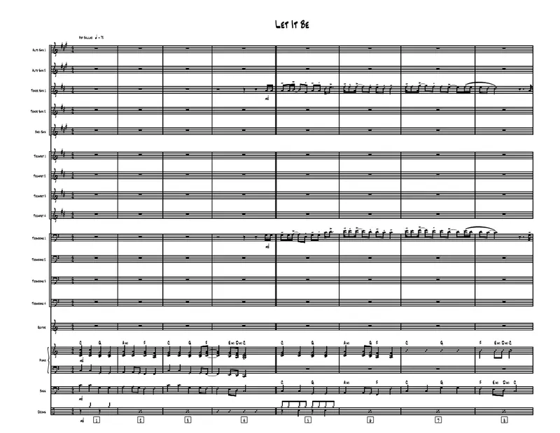 Let It Be score preview