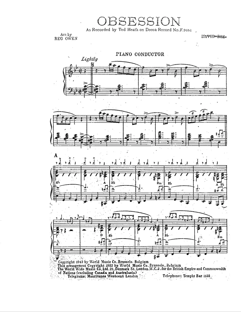 Obsession score preview