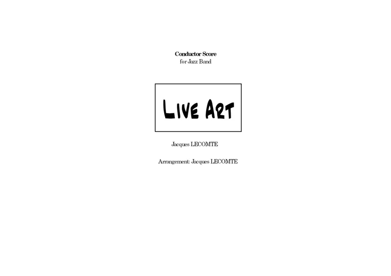 Live Art score preview