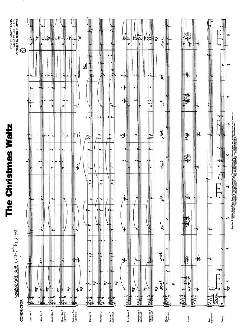 The Christmas Waltz score preview