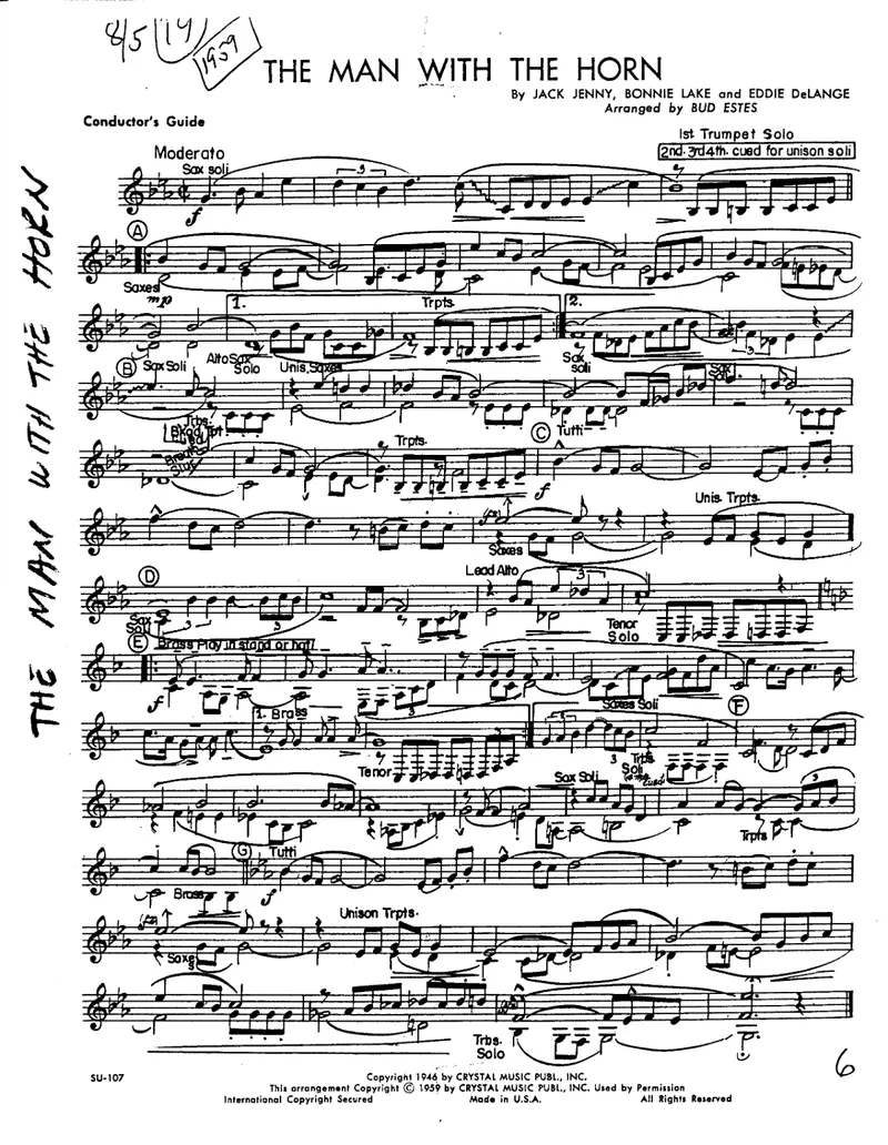The Man With The Horn score preview
