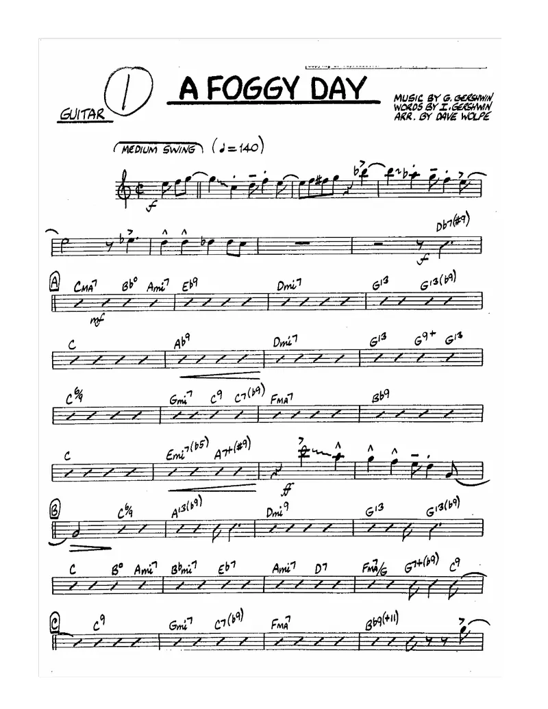 A Foggy Day score preview