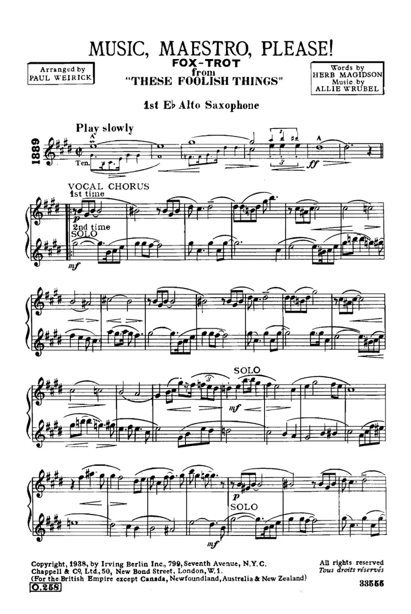 Music, Maestro, Please! score preview