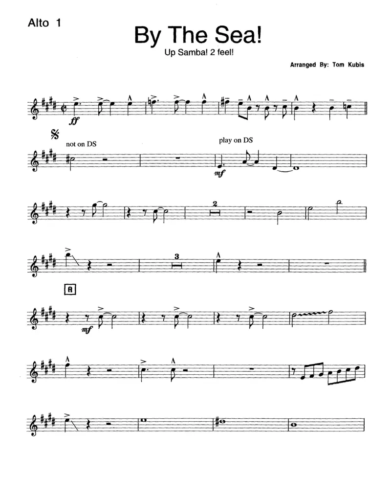 By The Sea score preview