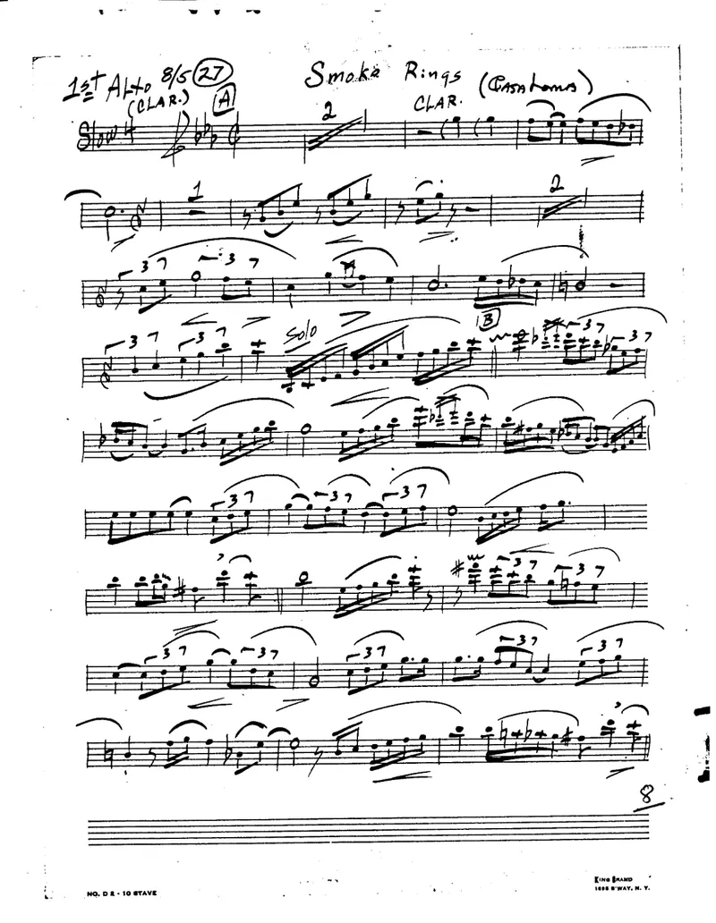 Smoke Rings score preview
