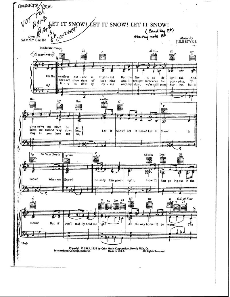 Let It Snow score preview