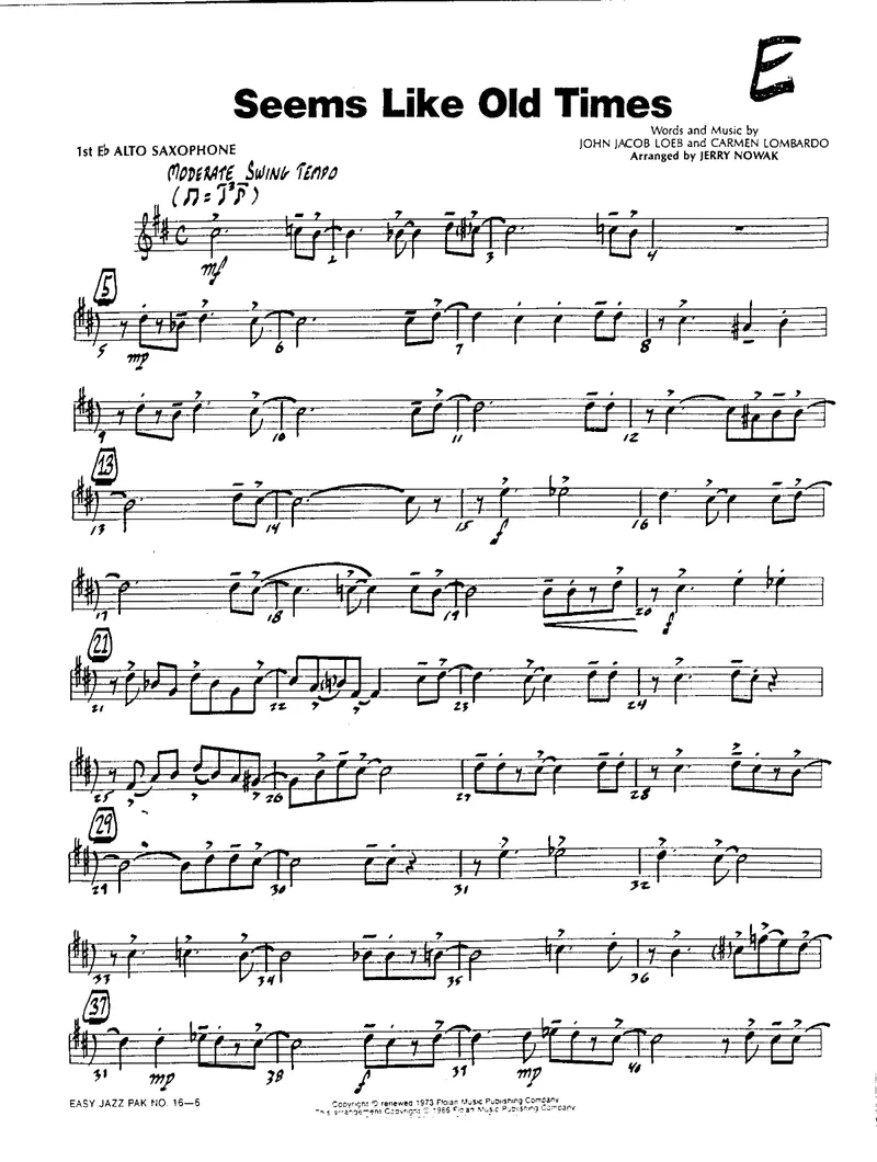 Seems Like Old Times score preview