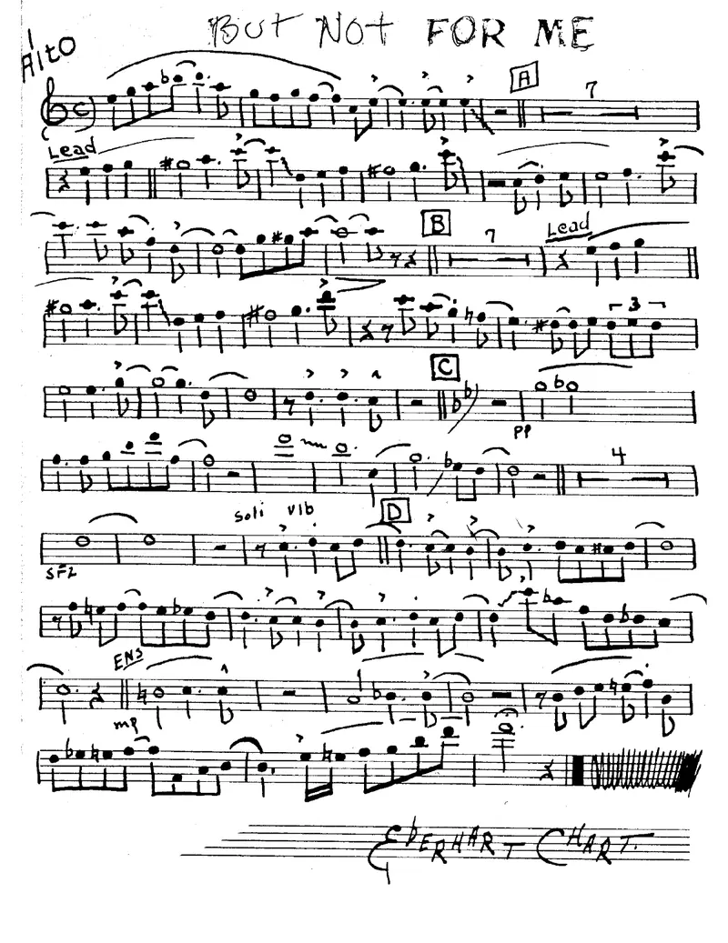 But Not For Me score preview