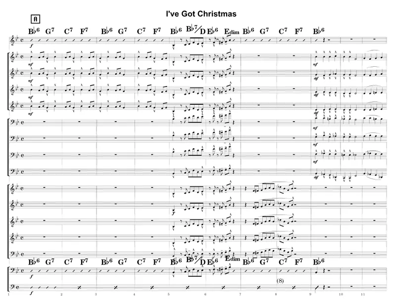 I've Got Christmas score preview