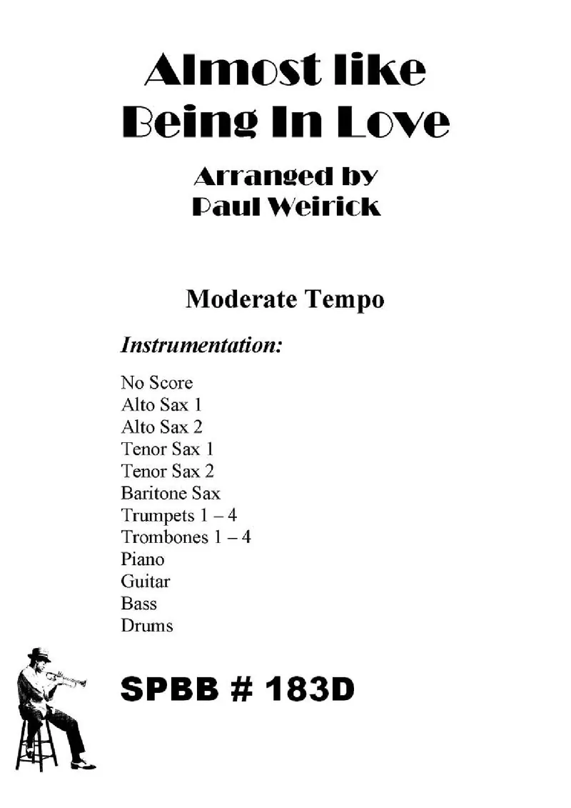 Almost Like Being In Love score preview