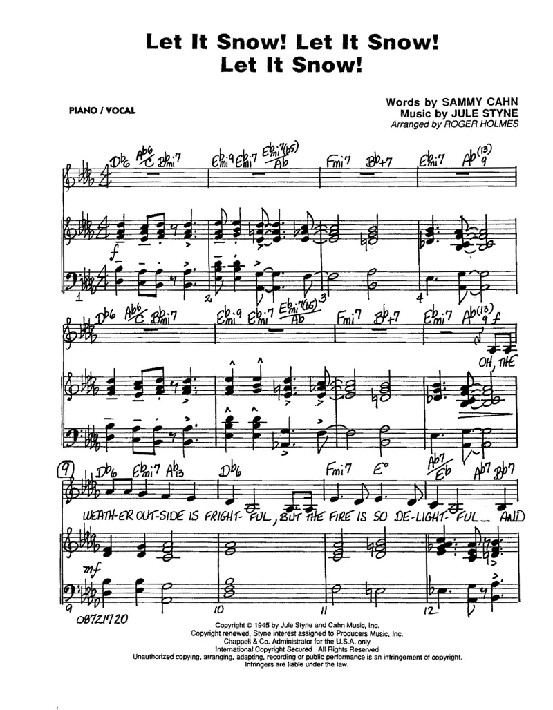 Let It Snow score preview
