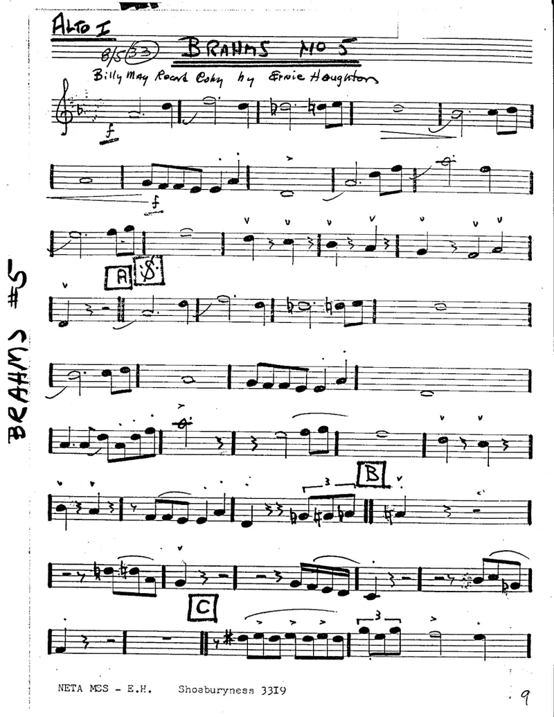 Brahm's No 5 Dance score preview