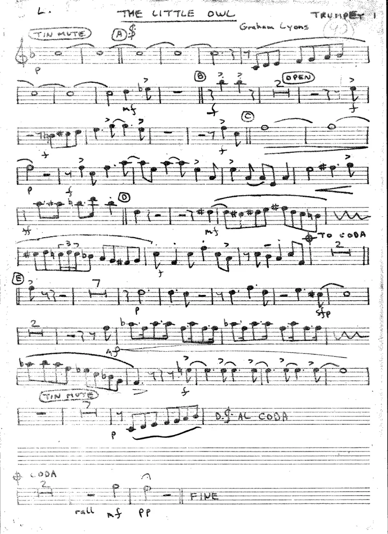 The Little Owl score preview