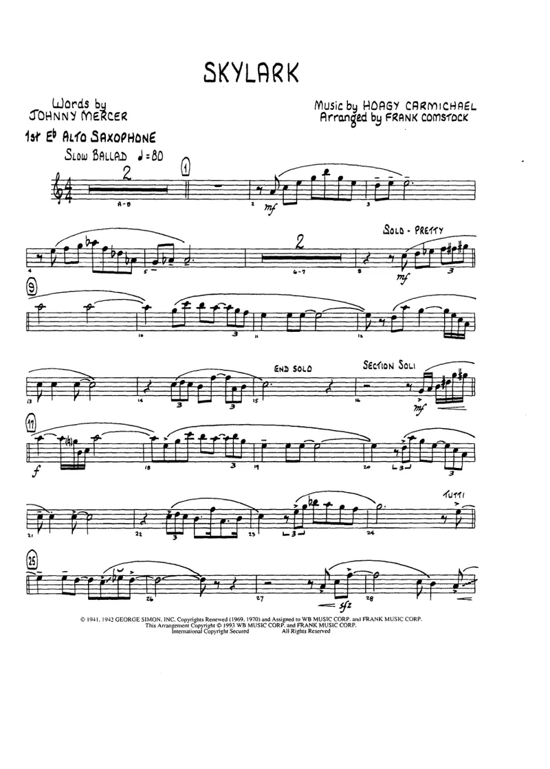 Skylark score preview