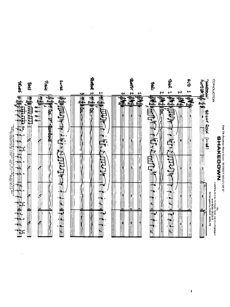 Shakedown score preview