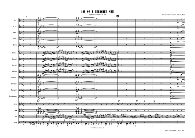 Son Of A Preacher Man score preview