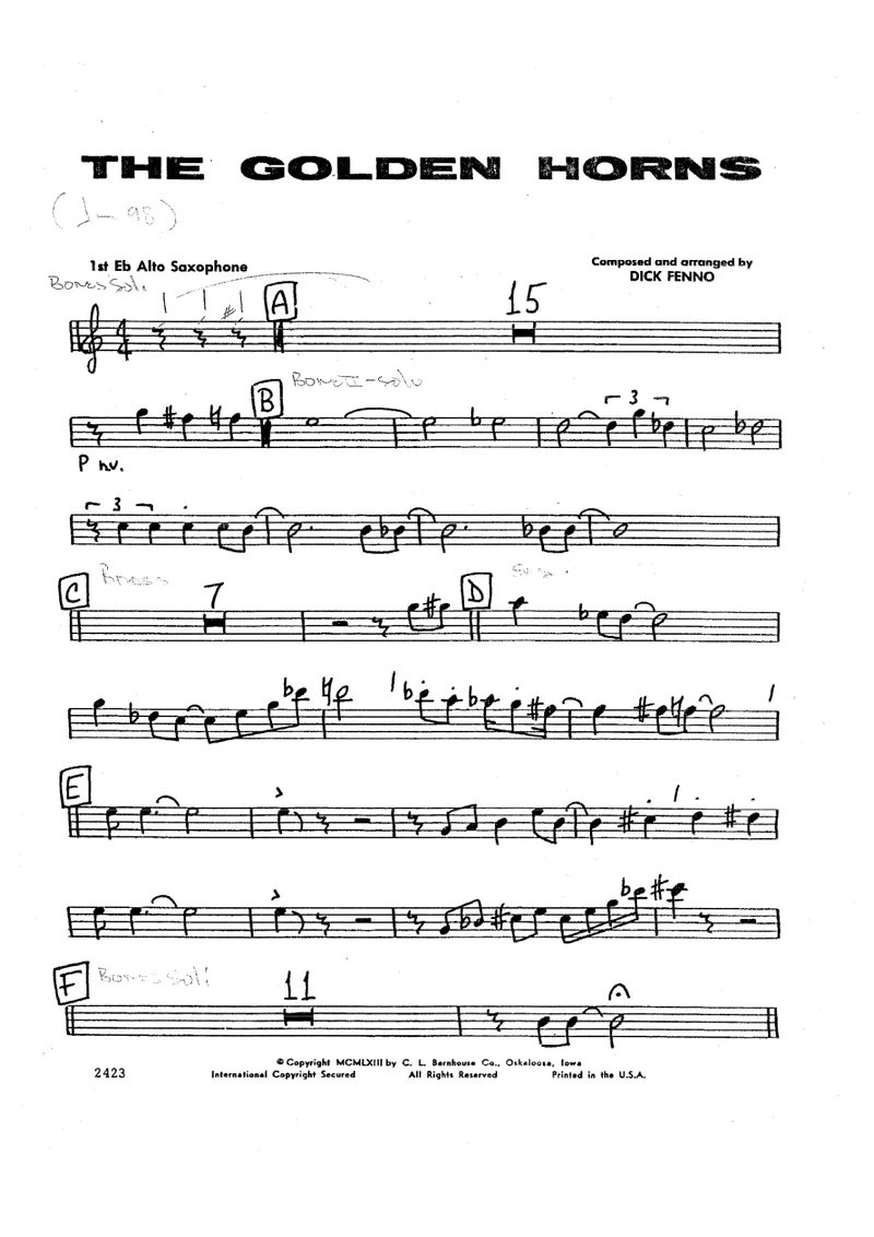 The Golden Horns score preview