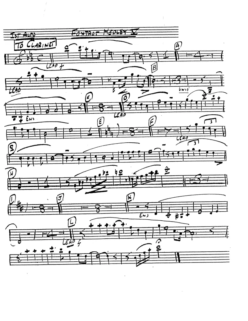Foxtrot Medley V score preview