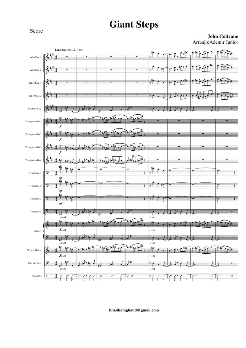 Giant Steps score preview