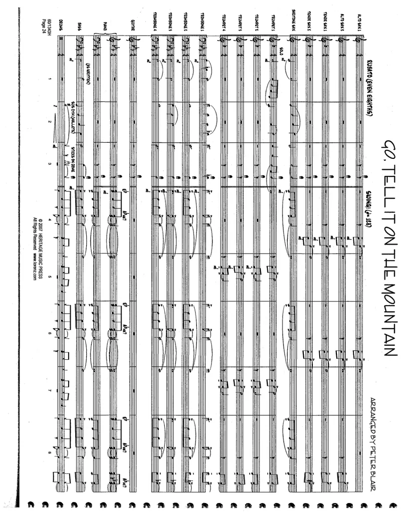 Go Tell It On The Mountain score preview