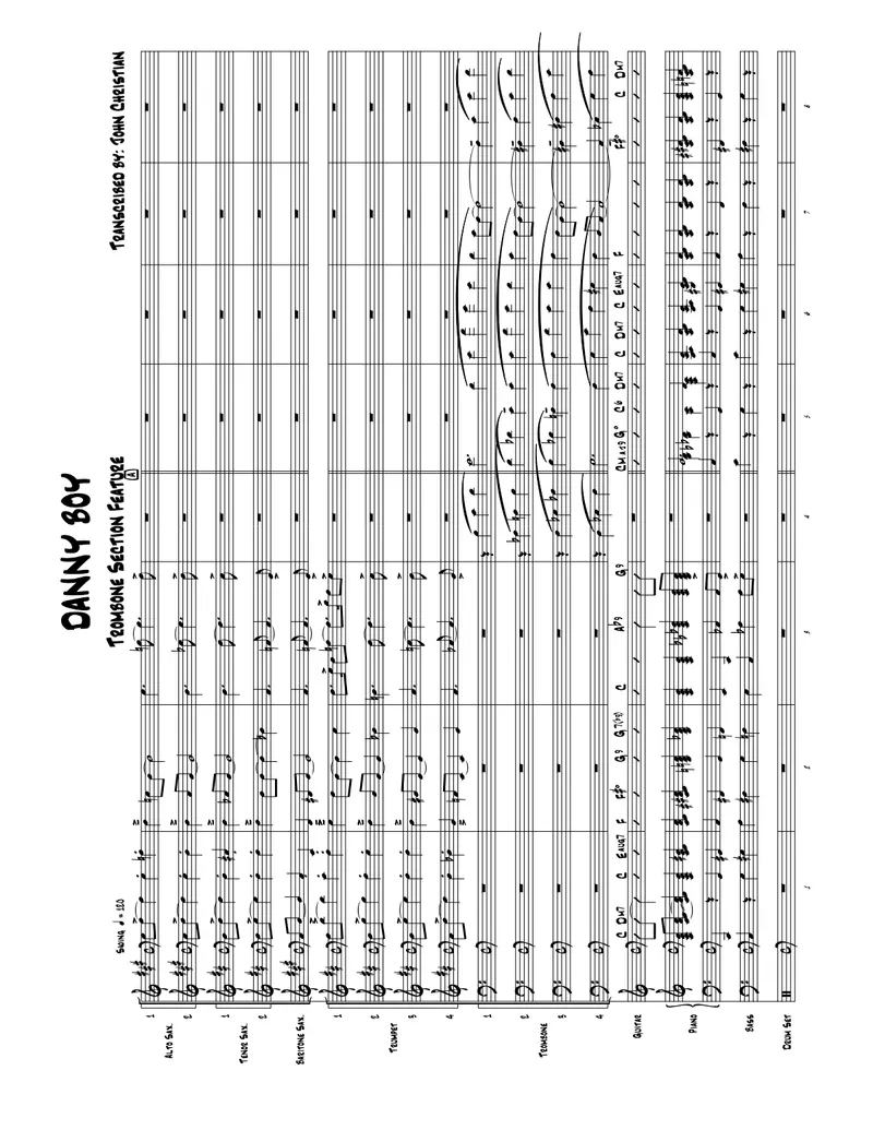 Danny Boy (Londonderry Air) J.Christian-Bone Section Feat. score preview
